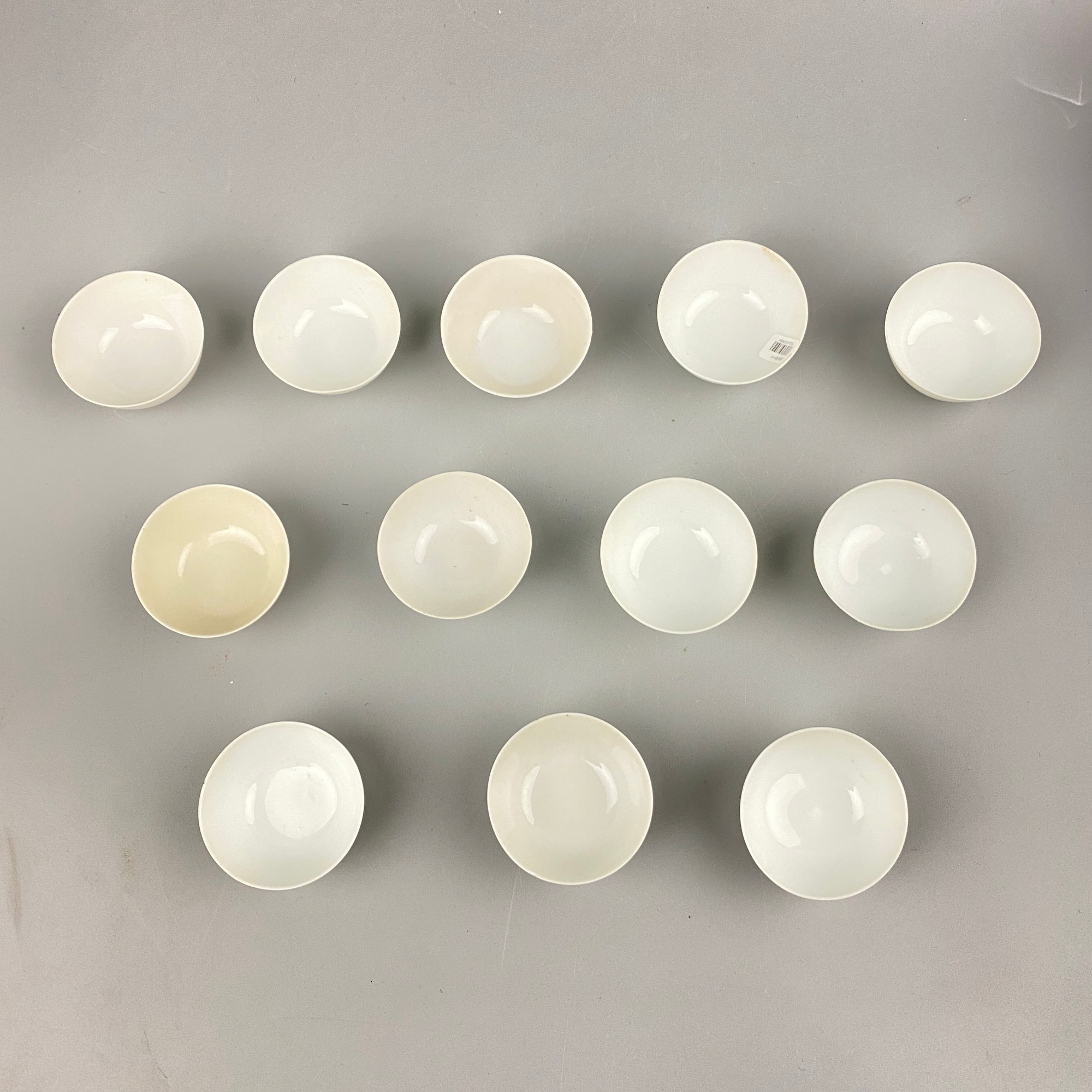 清晚期白釉杯一组【古董拍卖】Y225LA0109001