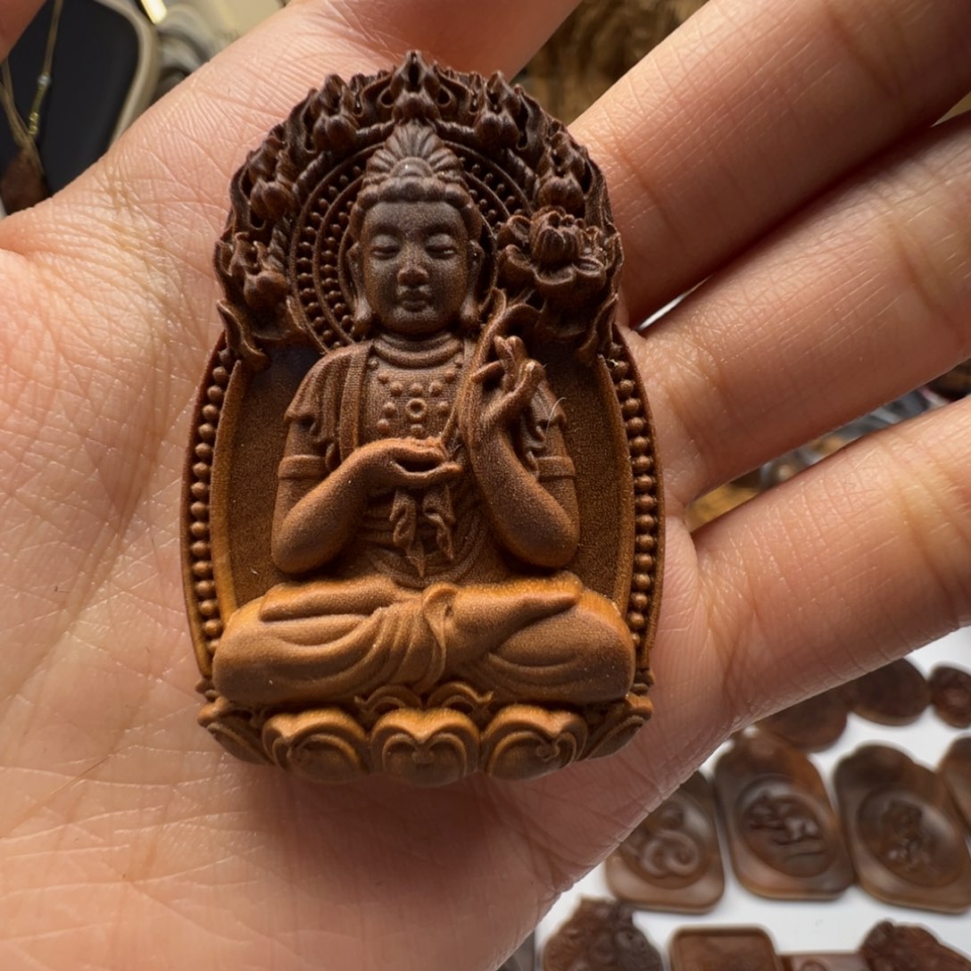 檀香木大势至菩萨老山檀