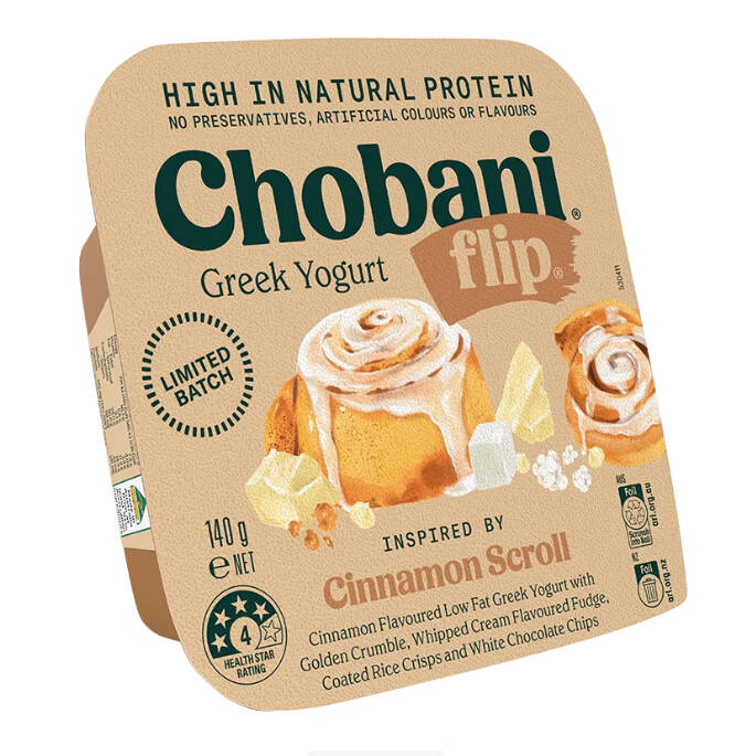 （12.17到期）四杯肉桂卷味希腊式风味发酵乳140g