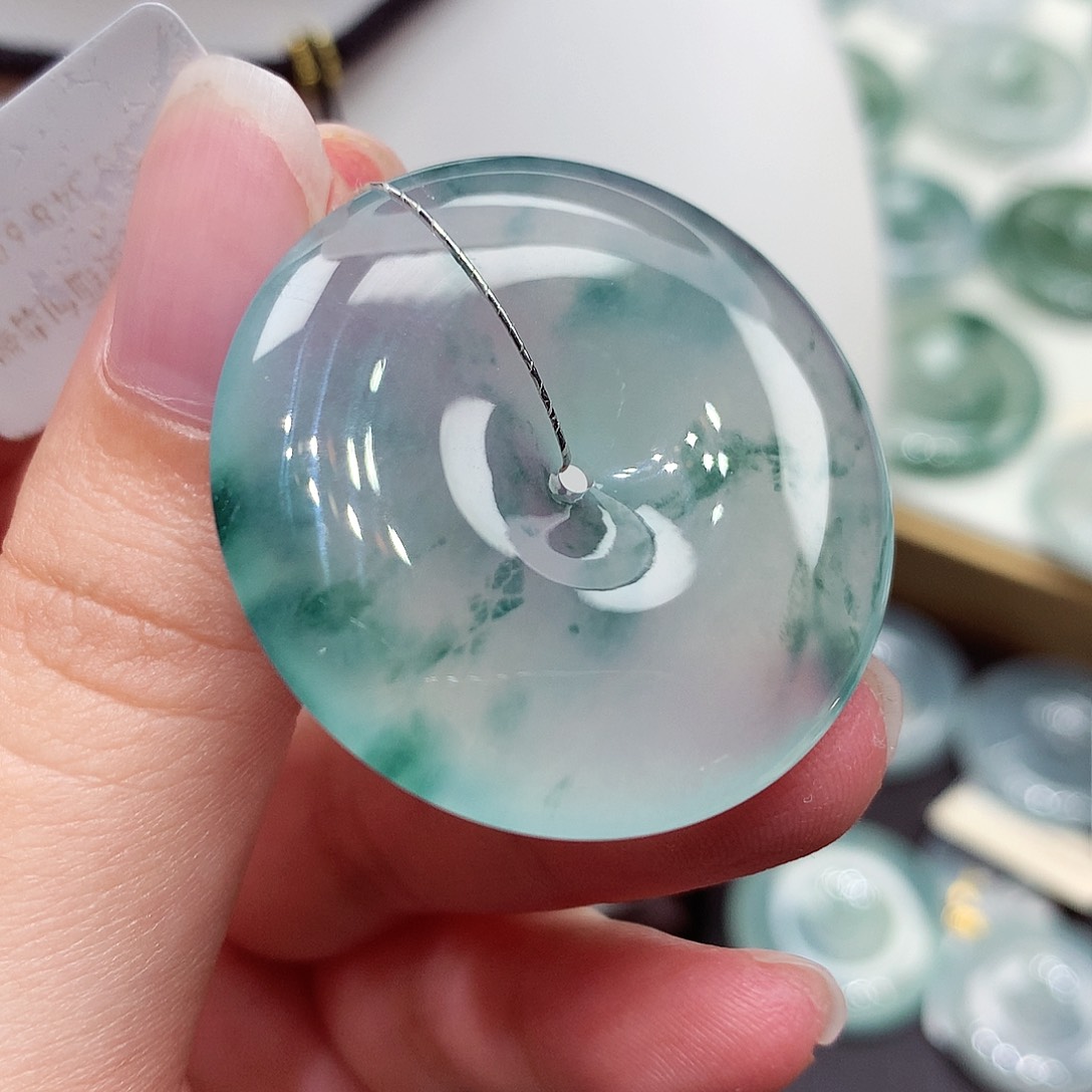 颈饰未镶嵌翡翠编号111，34.6/6