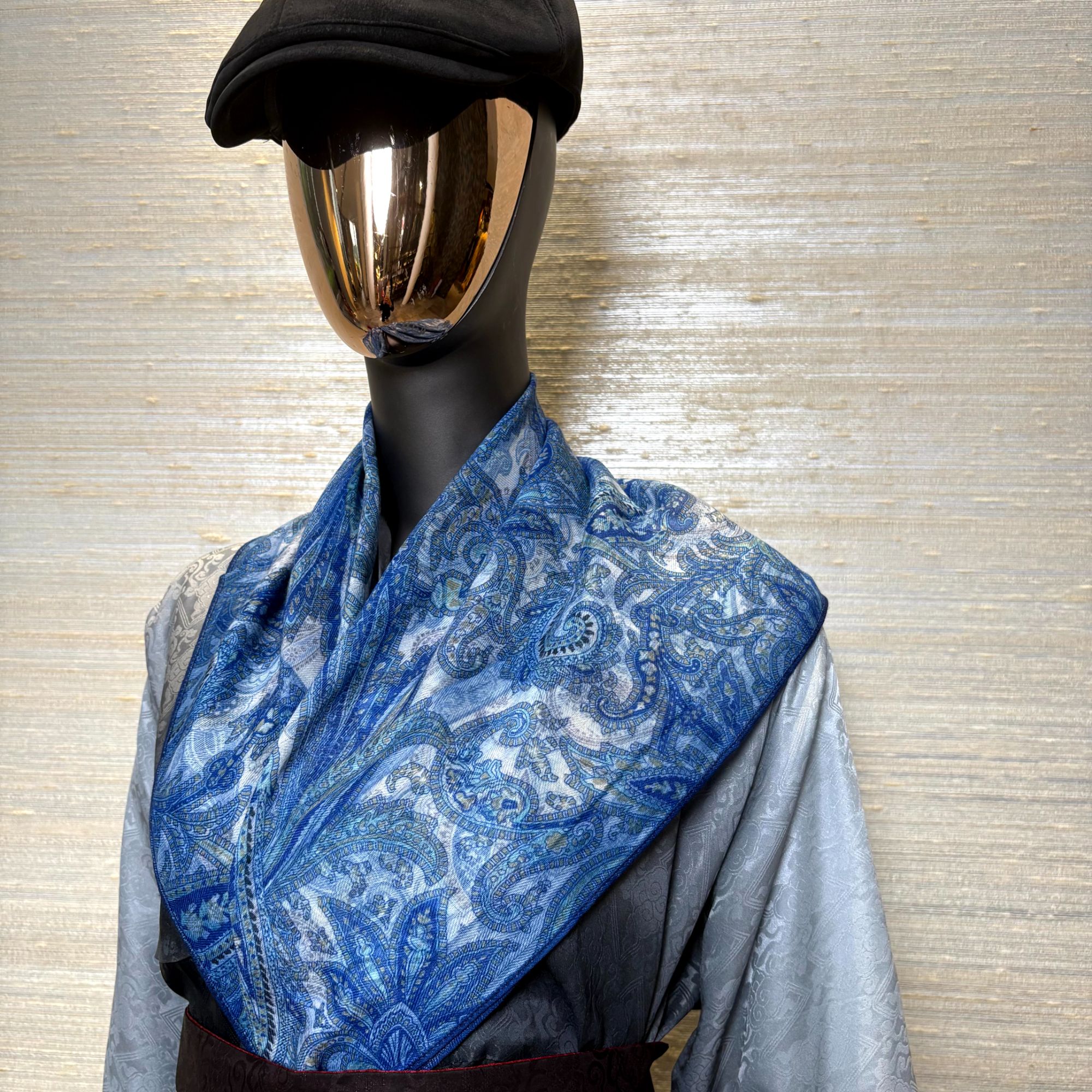 【老钱风】中古风百搭印花丝巾