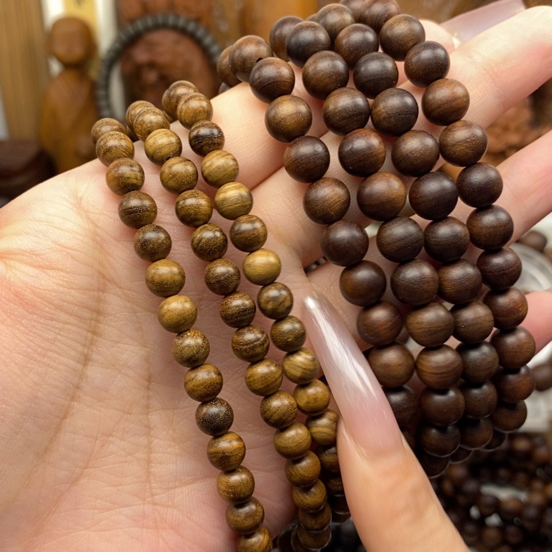 ꒰***꒱手串/手链檀香木迈索尔老山檀香打包价黑肉沉水奶香微瑕