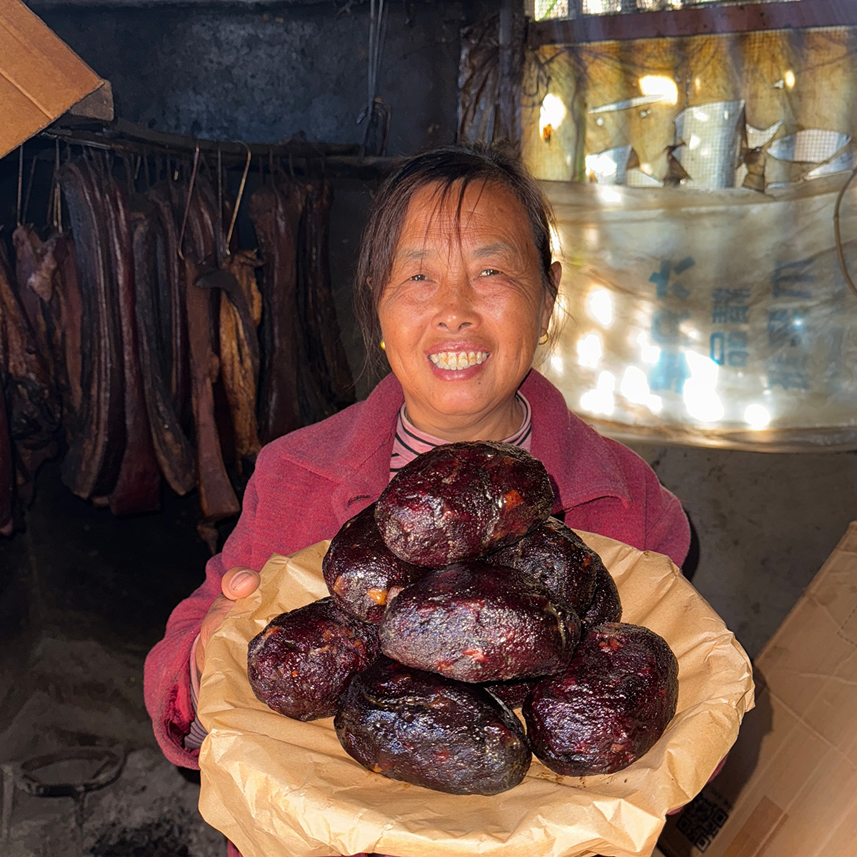 【四妈和妹崽】邵阳特产农家猪血丸子