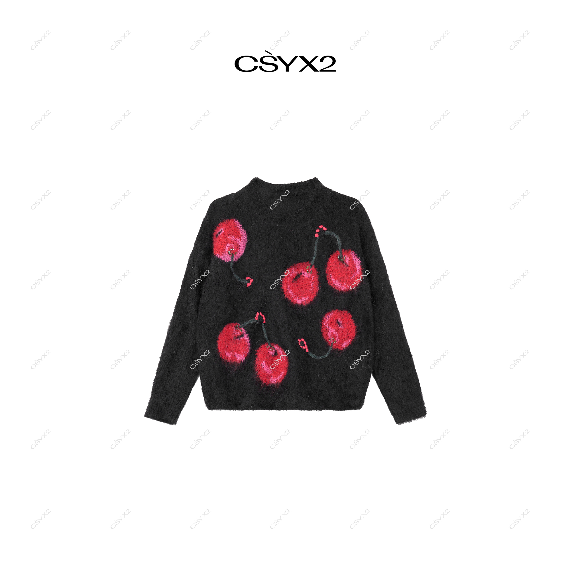CsyX2-2026A/W 秋冬 “樱桃小丸子”长袖圆领毛衣CA4DM155