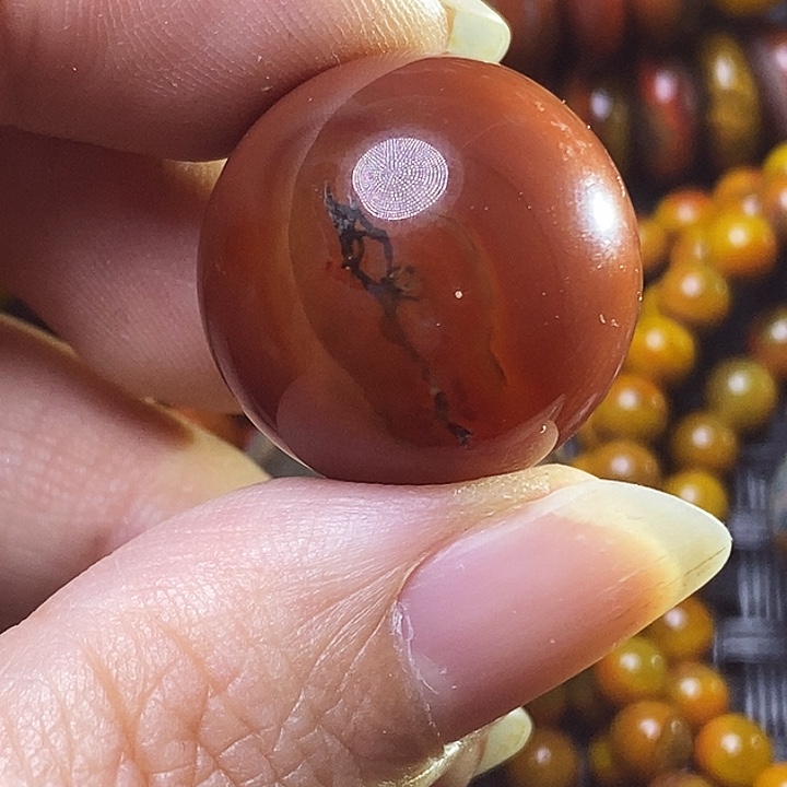 汉***兵玛瑙/玉髓未镶嵌颈饰