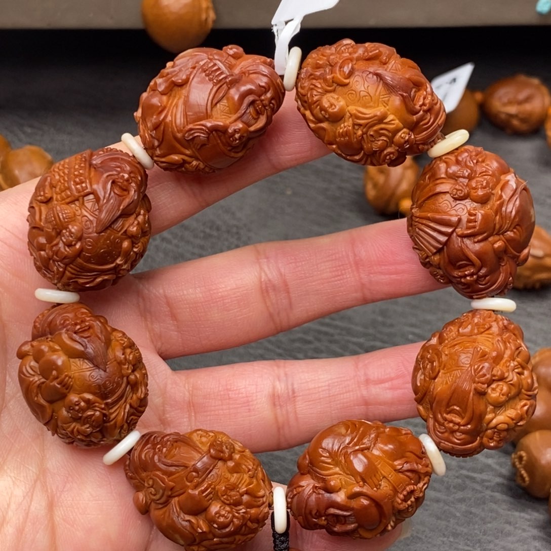 橄榄核手串/手链2.3✖️2.7五子财神