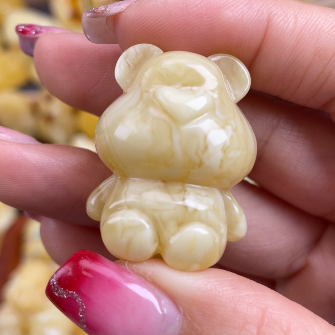 琥珀裸石未镶嵌蜜蜡