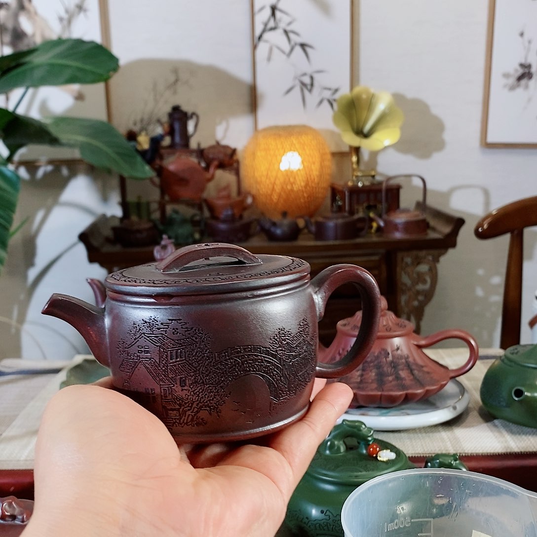 紫砂茶壶宜兴紫砂壶甩～