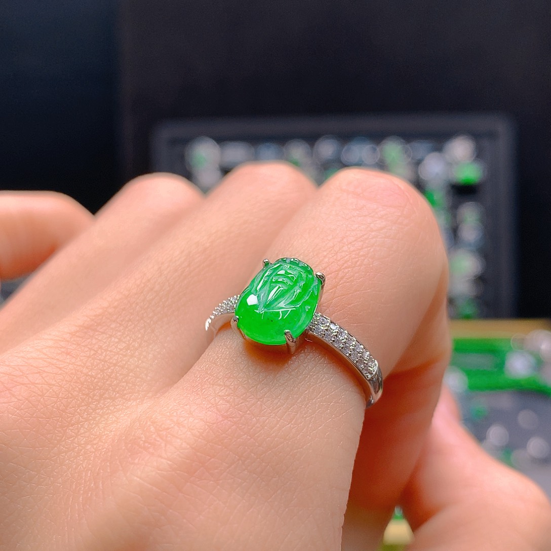 未镶嵌戒指翡翠天然翡翠