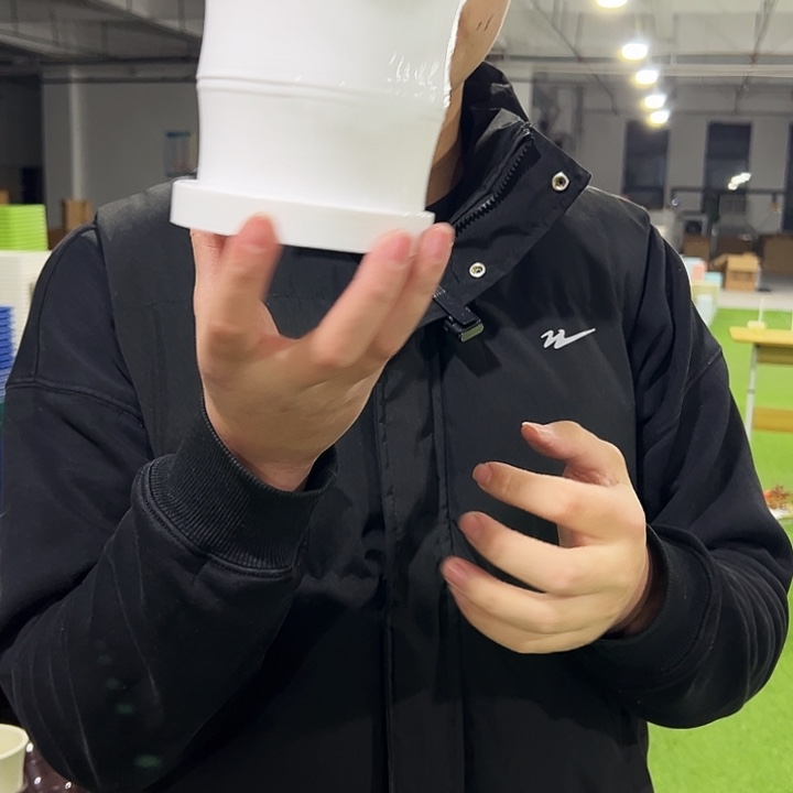 竹节口12高12白色8只带托