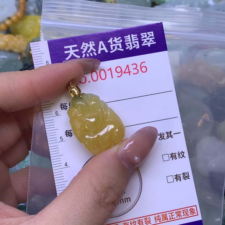 翡翠未镶嵌吊坠(不含链)