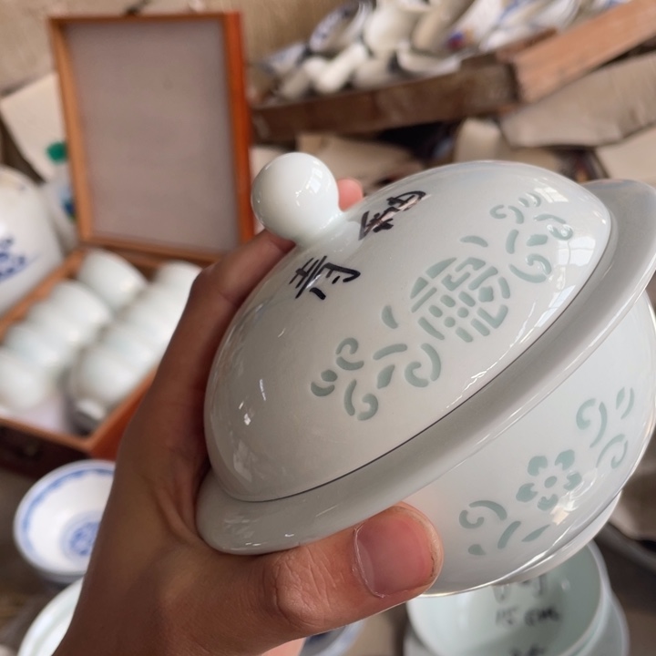 瓷碗景德镇高温细白瓷餐具