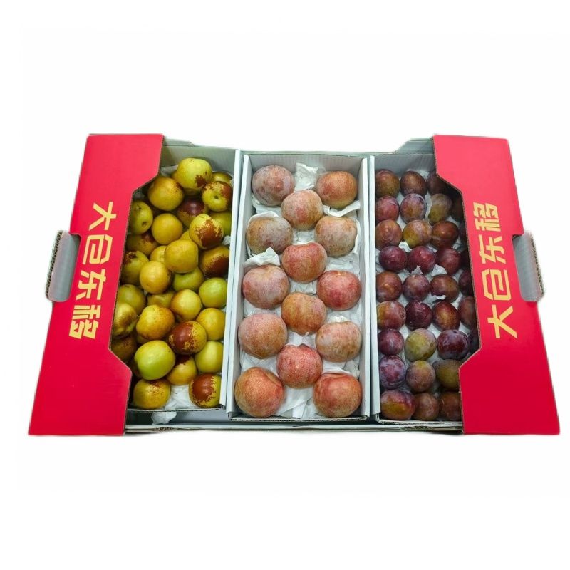 银座优鲜三拼水果礼盒（冬枣+恐龙蛋李子+西梅）3000g/盒