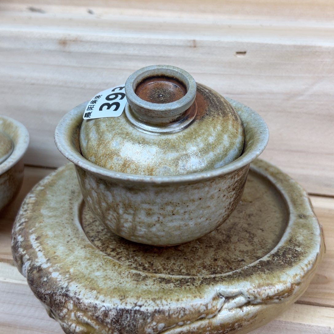晨阳茶器纯柴烧盖碗一个