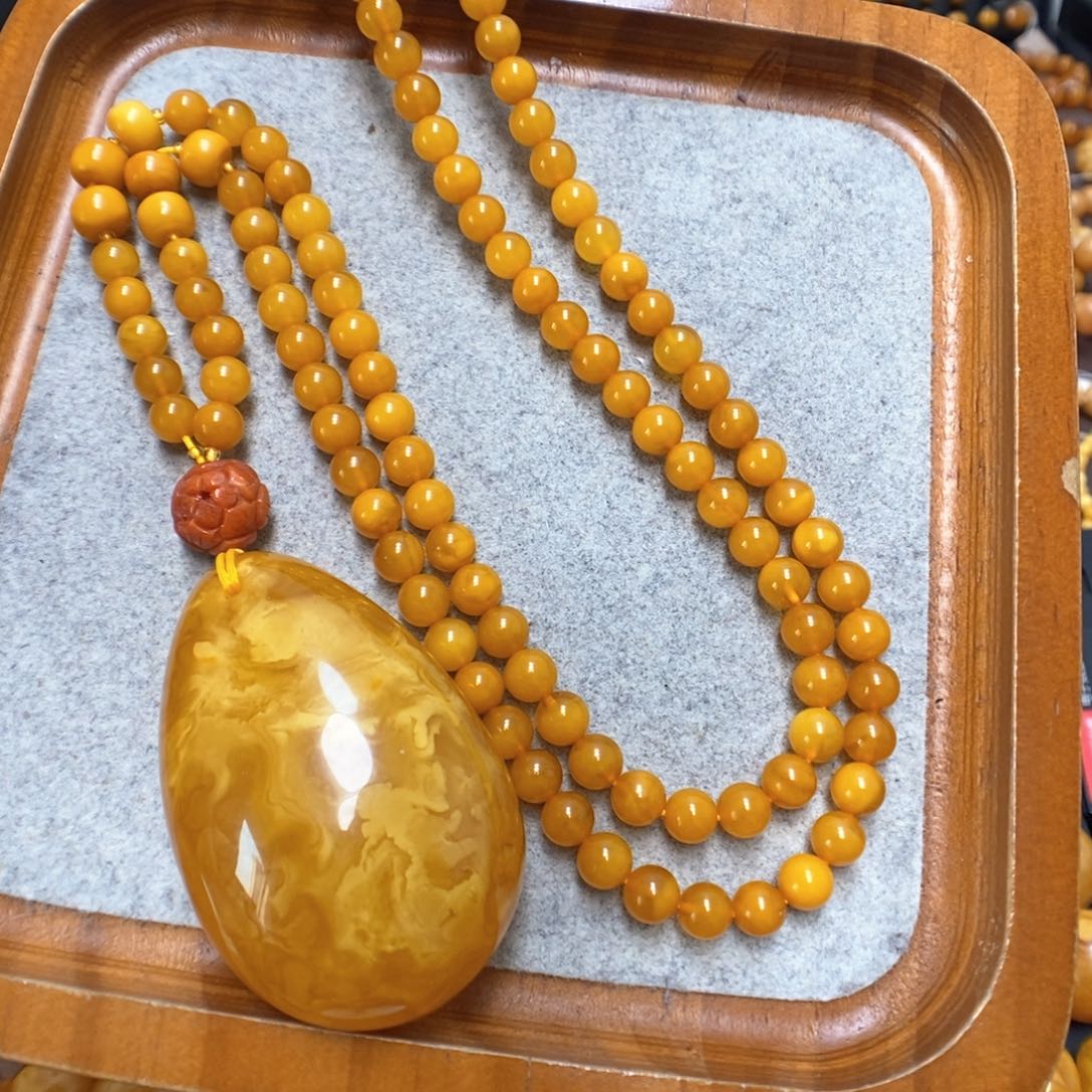 蜜蜡颈饰未镶嵌蜜蜡