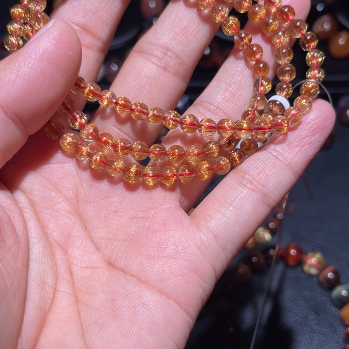 水晶手链未镶嵌铜发多圈