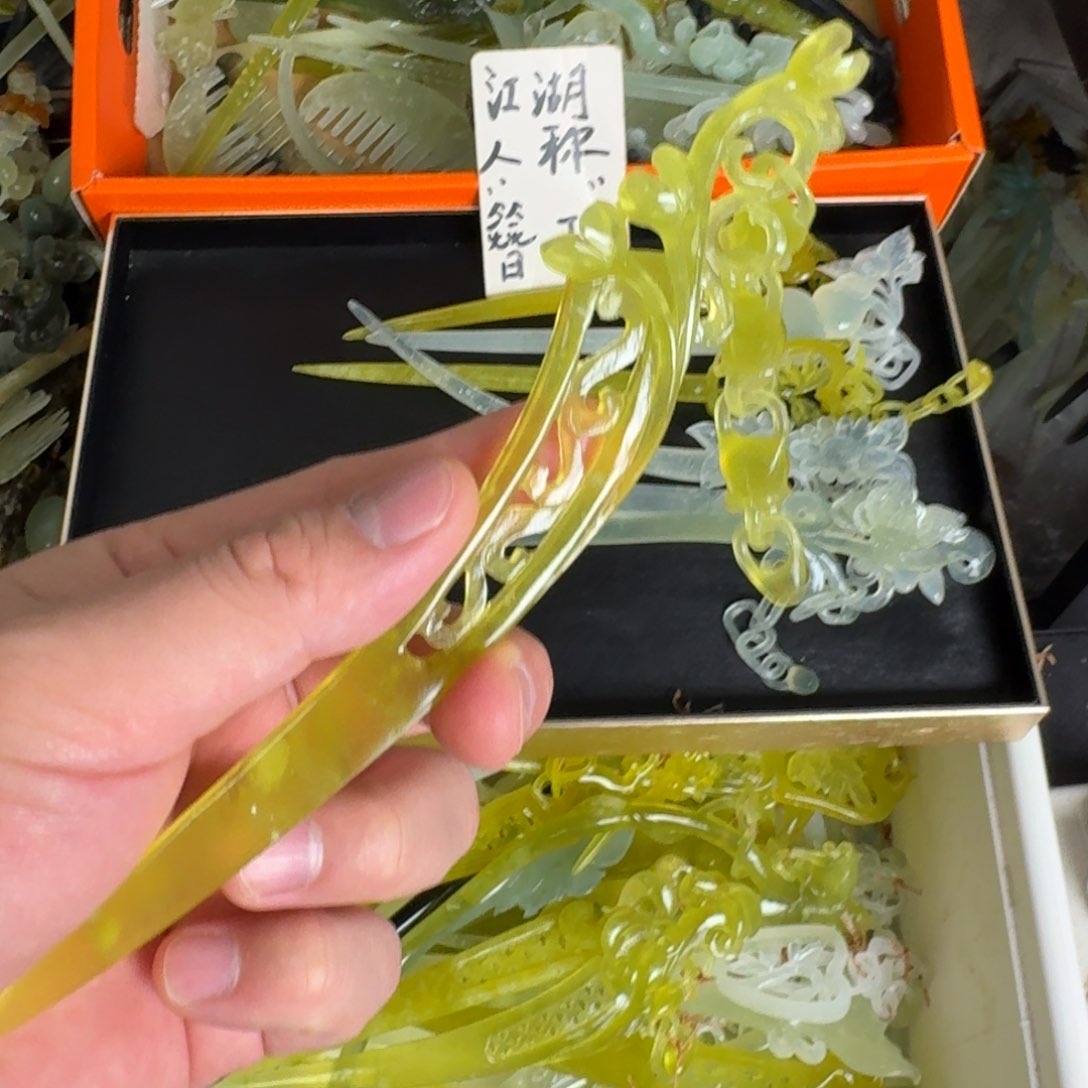 岫玉发饰未镶嵌明君玉簪贼拉好看
