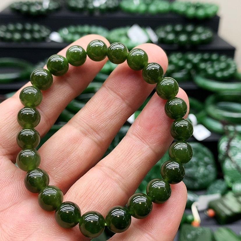 【闪购商品】和田玉（碧玉）手链未镶嵌