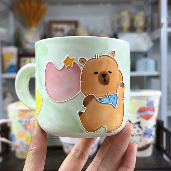 手绘高温釉下彩陶瓷