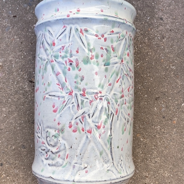 紫砂花盆高28口15瑕疵