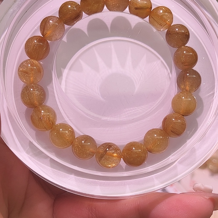 水晶手链未镶嵌10毫米钛晶手链