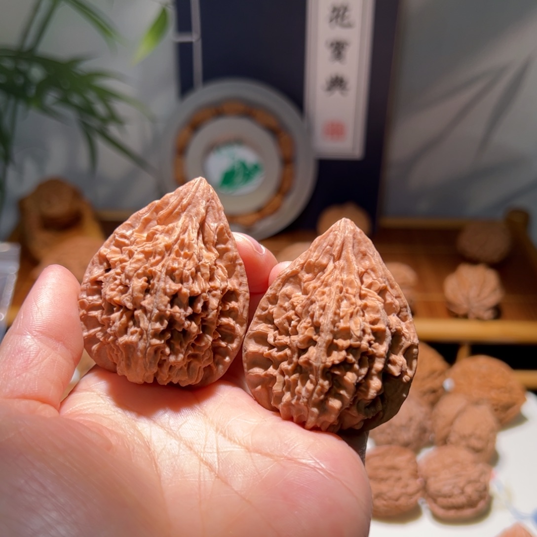 子***渔文玩核桃把件火凤鸡心
