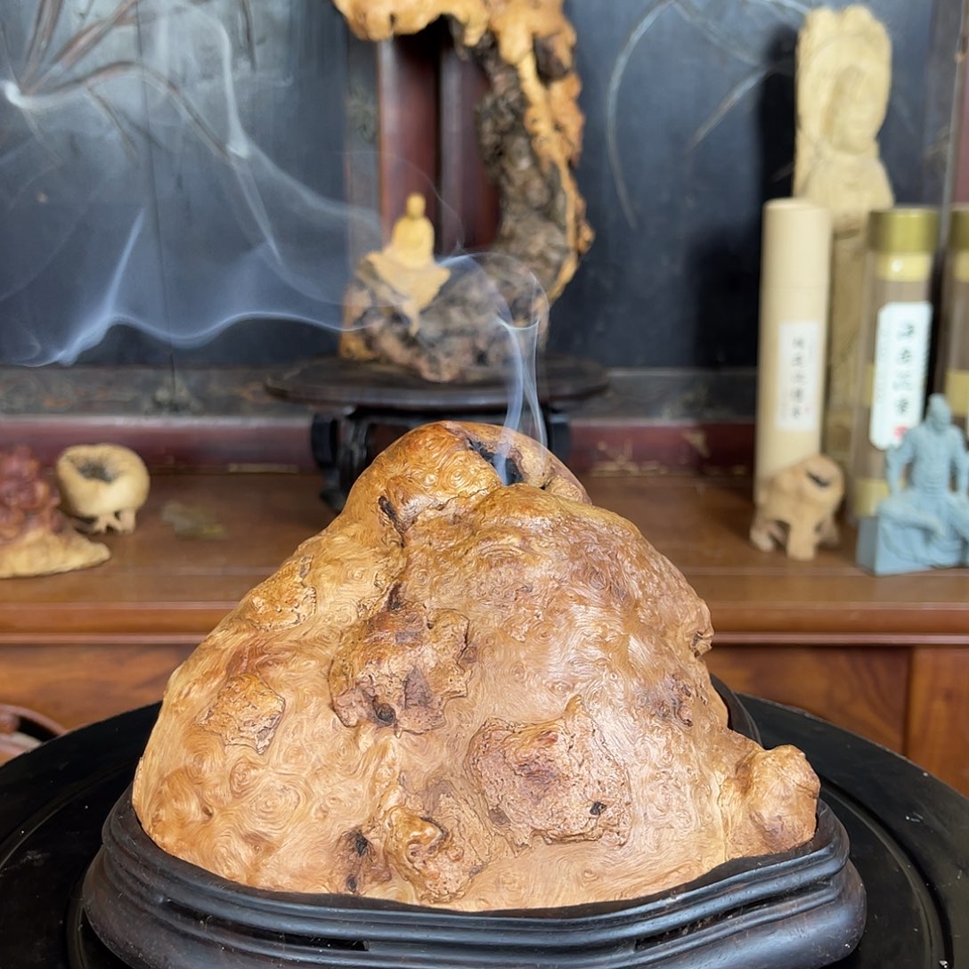 里***棠木荔枝木老料香炉