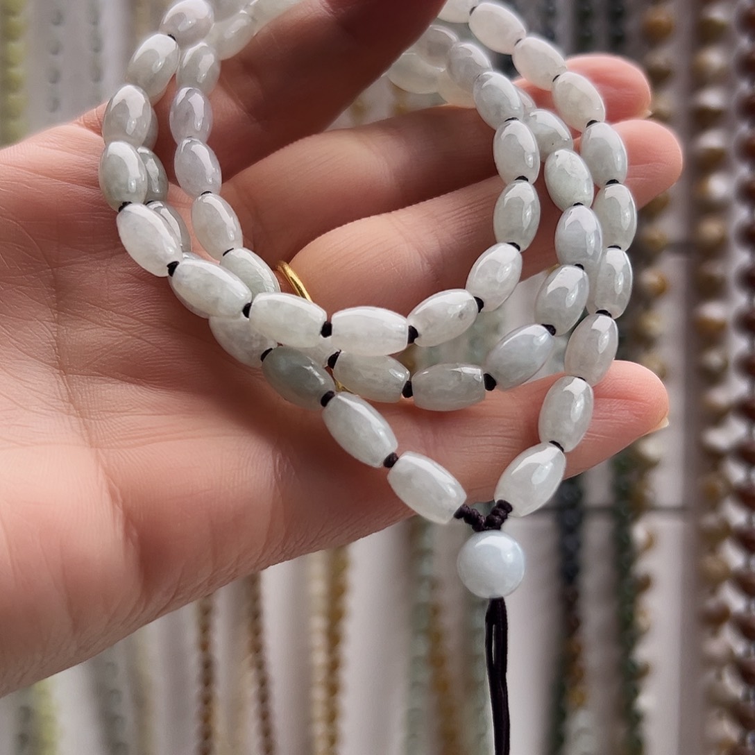 ****️翡翠未镶嵌颈饰加长70