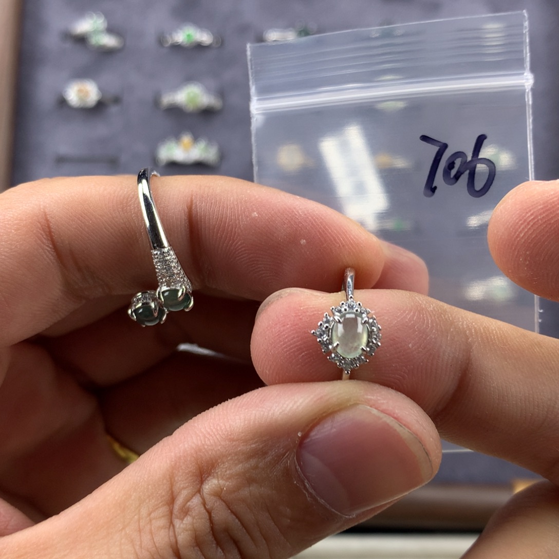 翡翠未镶嵌戒指706