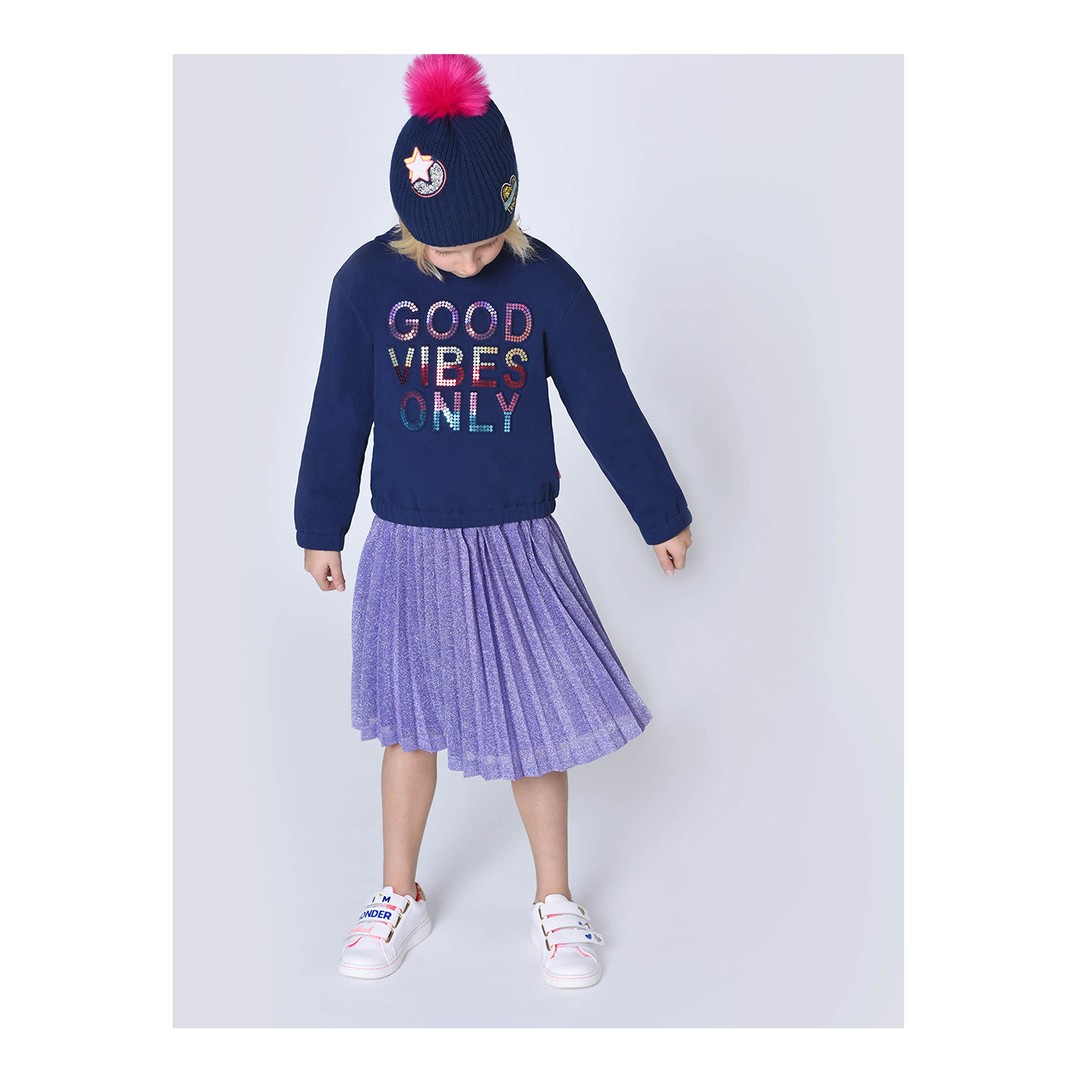 Billiebl*sh-女孩卫衣专属链接法国女孩卫衣vibes英文亮片连帽