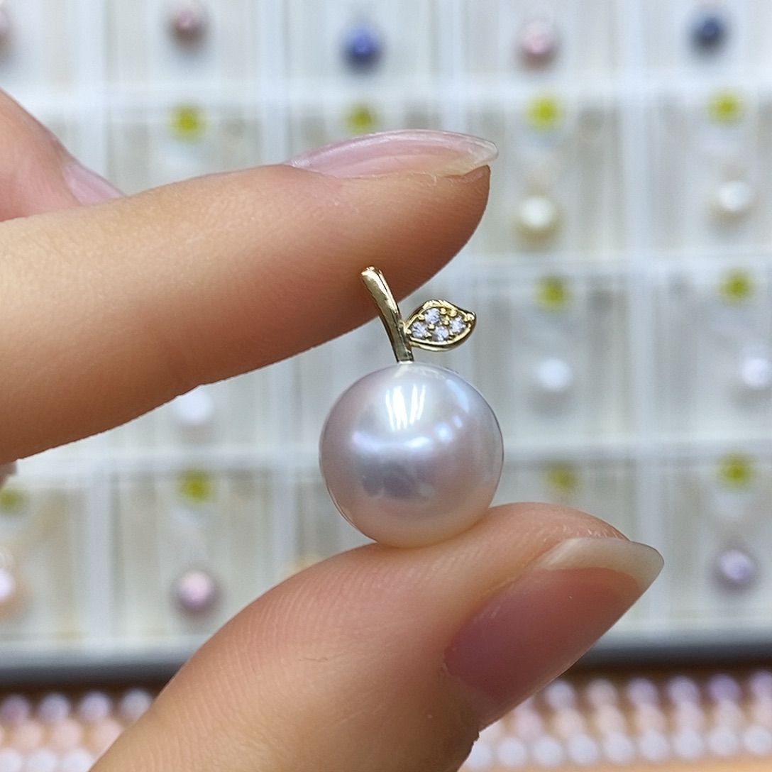 合金淡水珍珠吊坠(赠链)