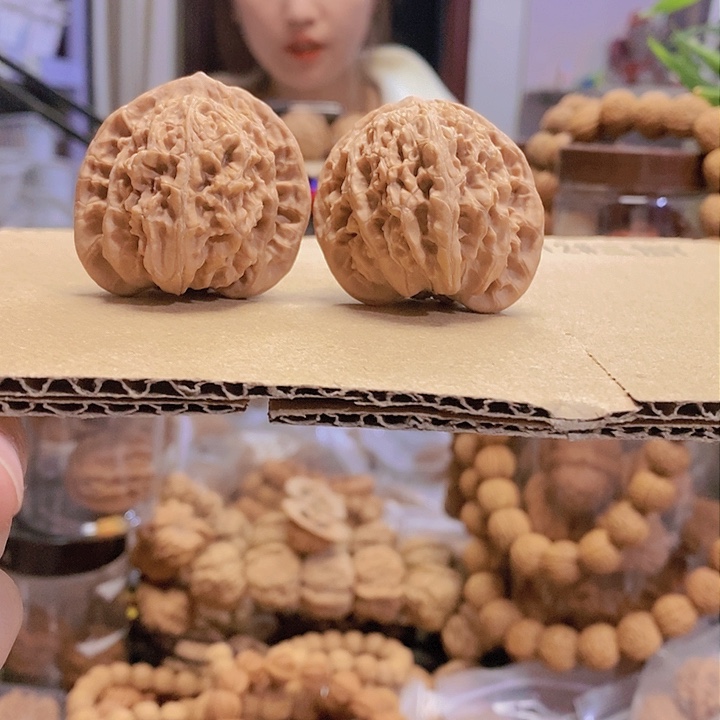 【闪购商品】文玩核桃把件42霞云岭天残脚油