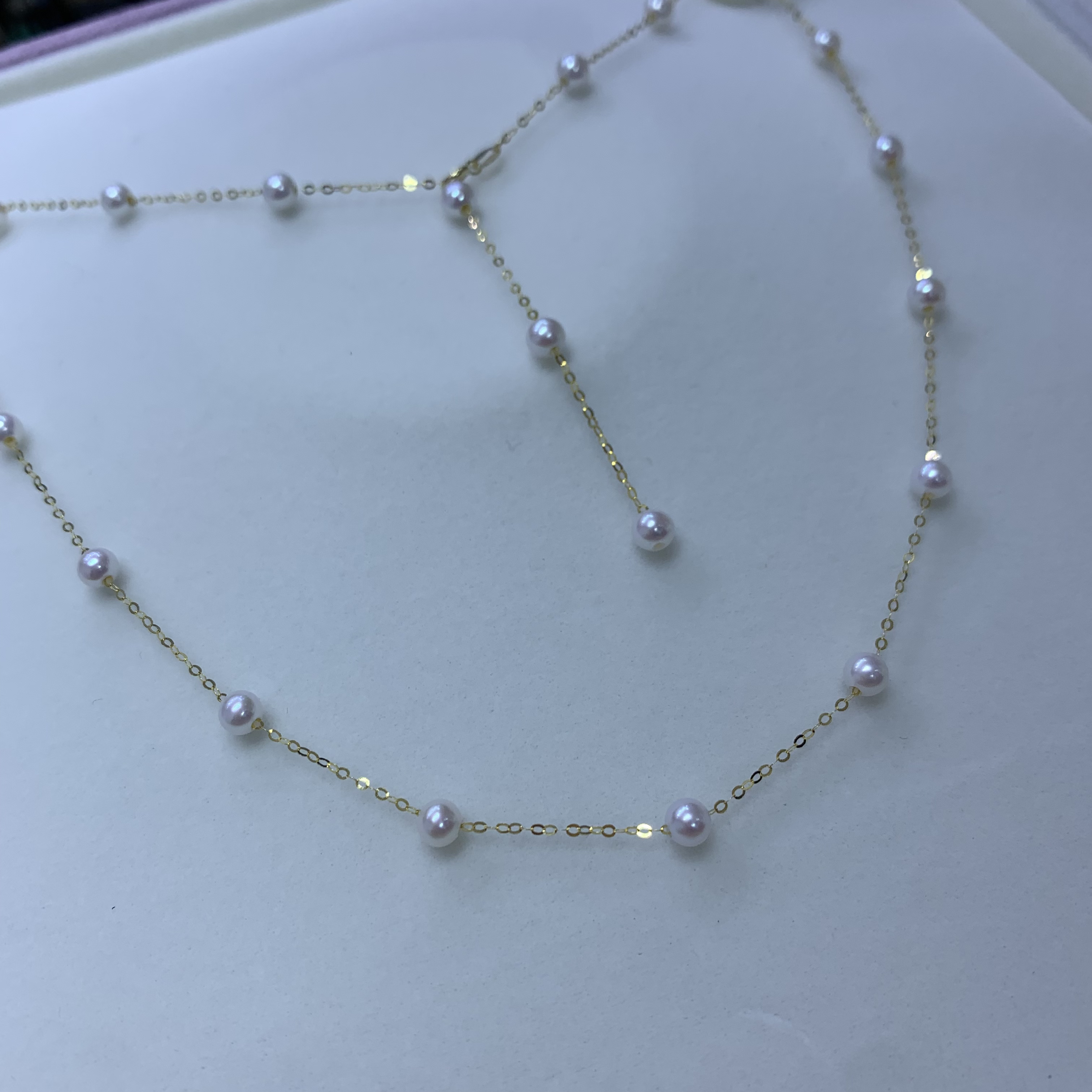 喵大【满天星】极光淡水珍珠 18k真金 4-5天花板温柔清新百搭可调节