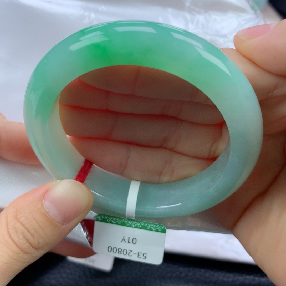 翡翠手镯未镶嵌53正