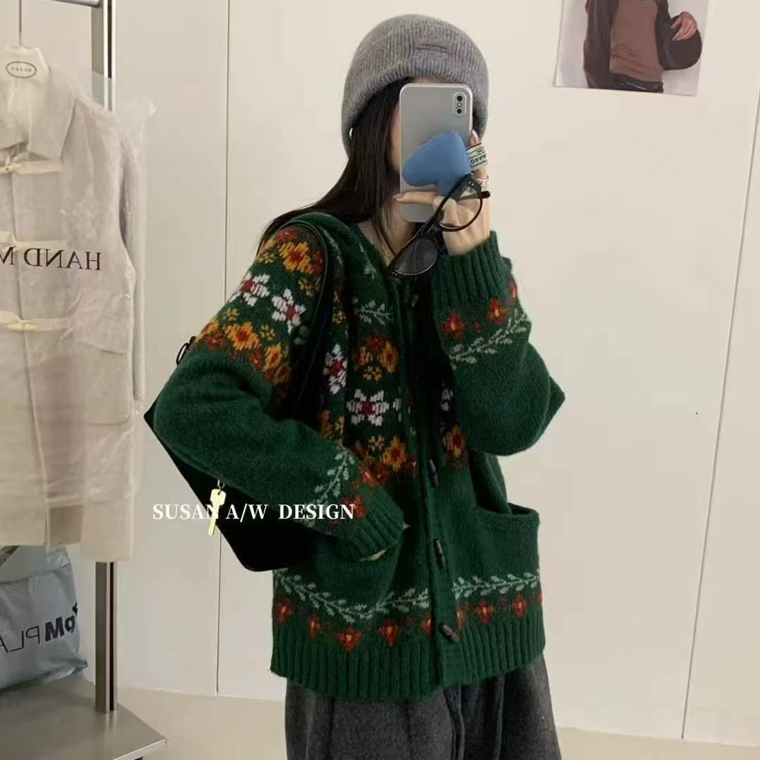 susan@2175s 绿野仙踪～费尔岛提花连帽毛衣外套 12-9