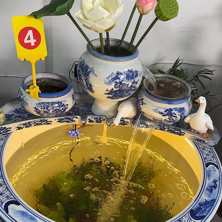 陶其他景德镇陶瓷山水青花摆件80