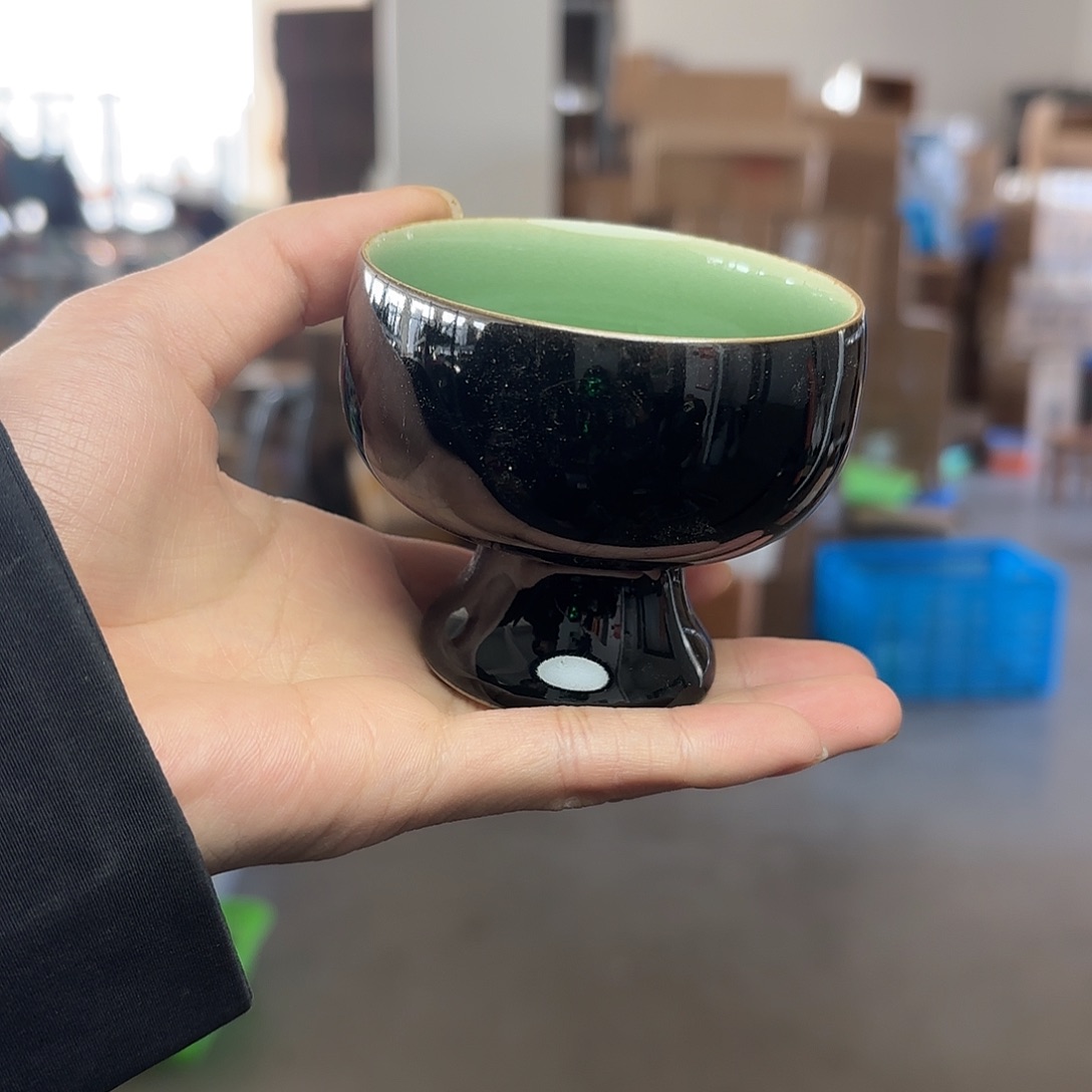 龙泉云间青瓷小米茶器