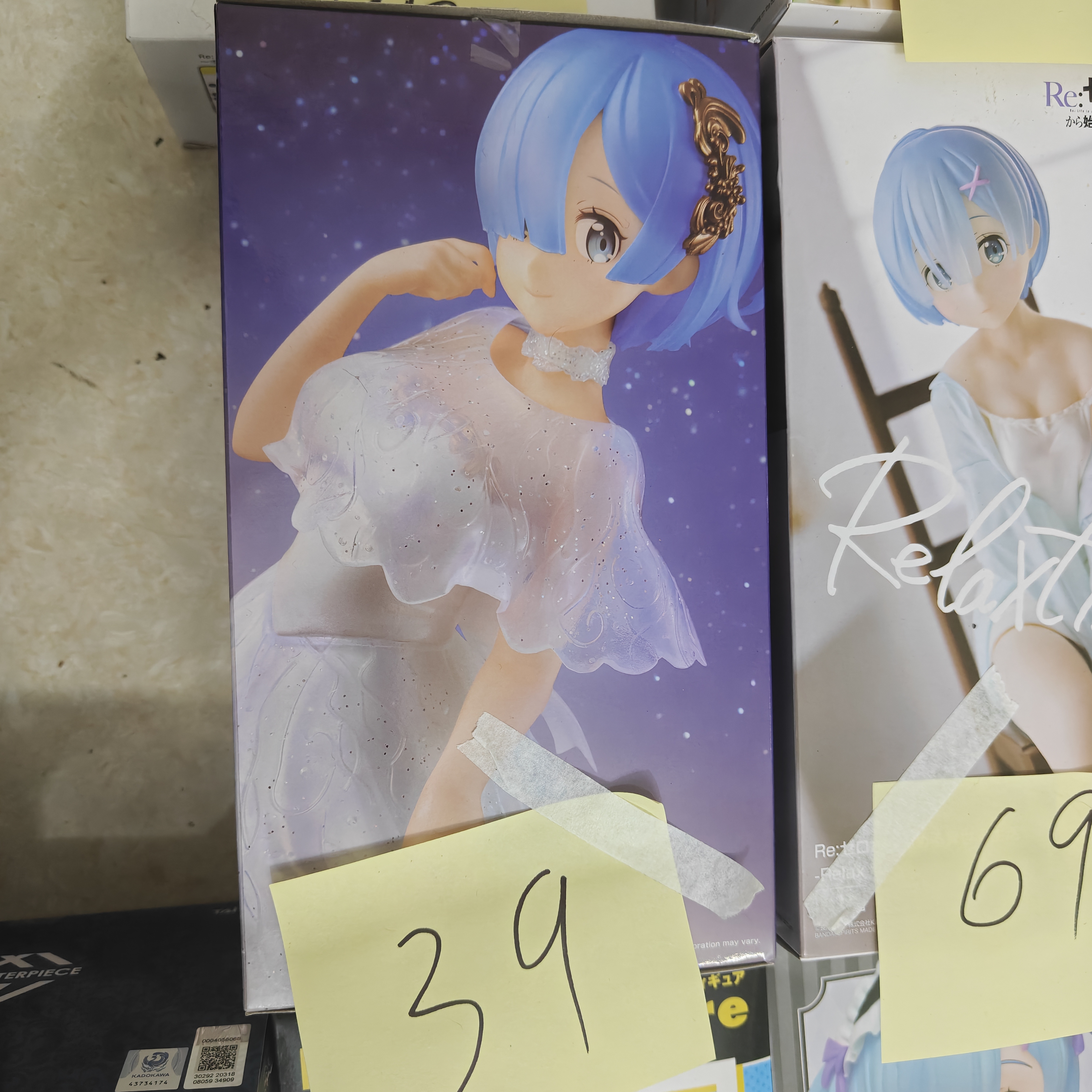 【拆摆回盒】正版 蕾姆手办 天使 时装 可爱白色连衣裙 从零开始