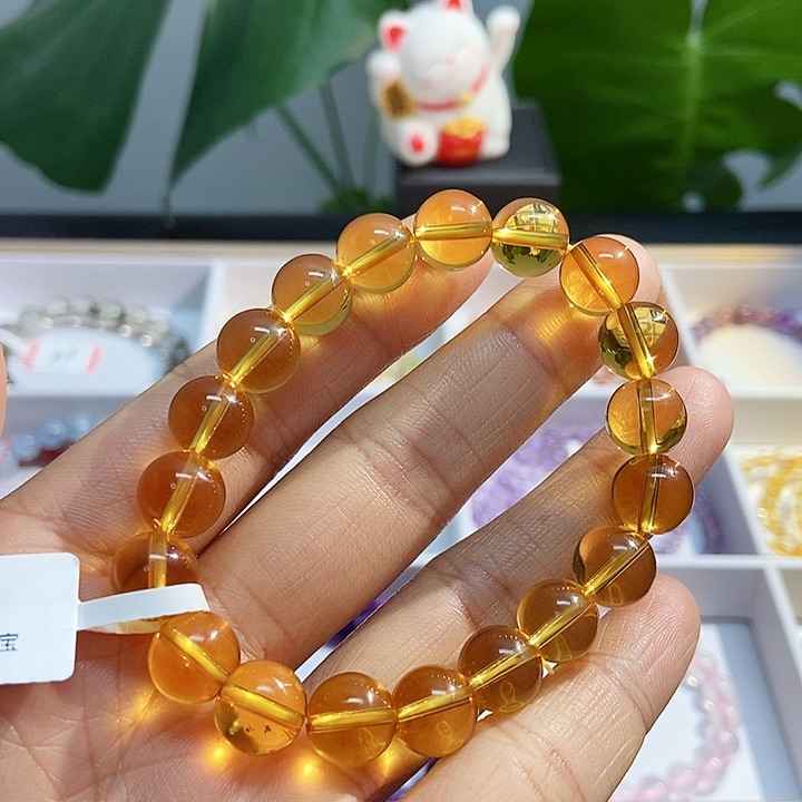 水晶手链未镶嵌黄水晶