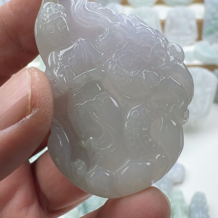 翡翠未镶嵌颈饰天然缅甸A货翡翠