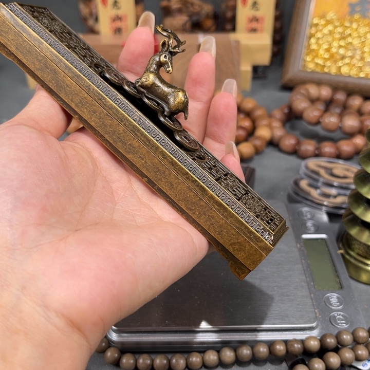 白***明檀香木其他檀香香盘补