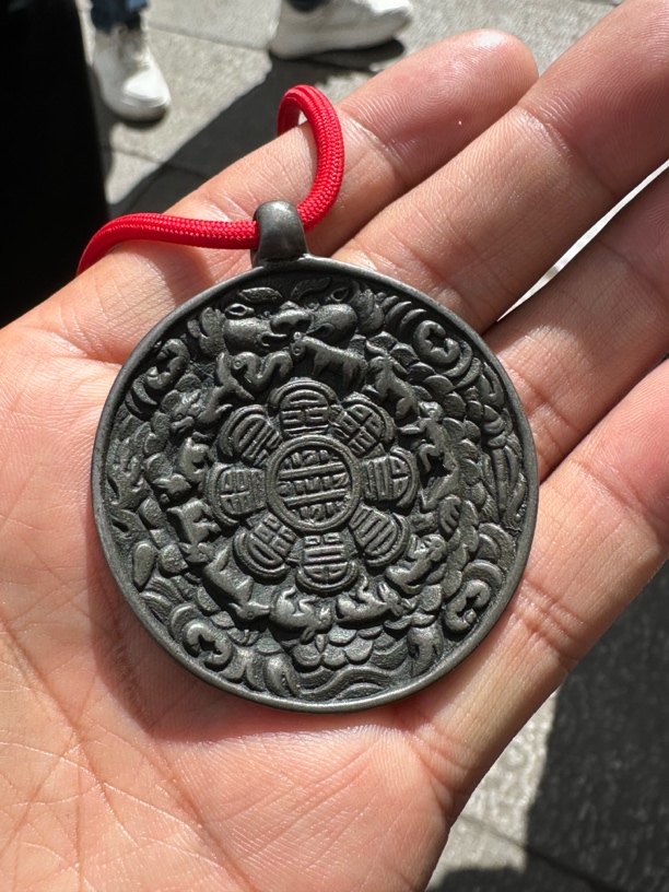 藏传托架天铁九宫手工雕刻复古