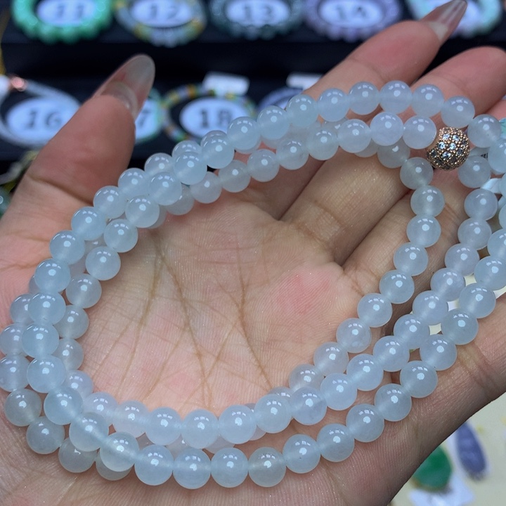 翡翠手链未镶嵌翡翠5+