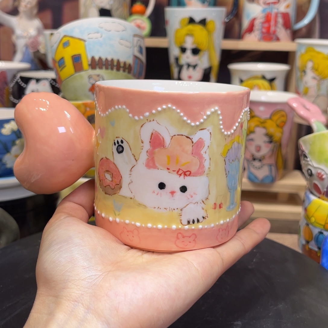 杯子吢**廿景德镇陶瓷杯