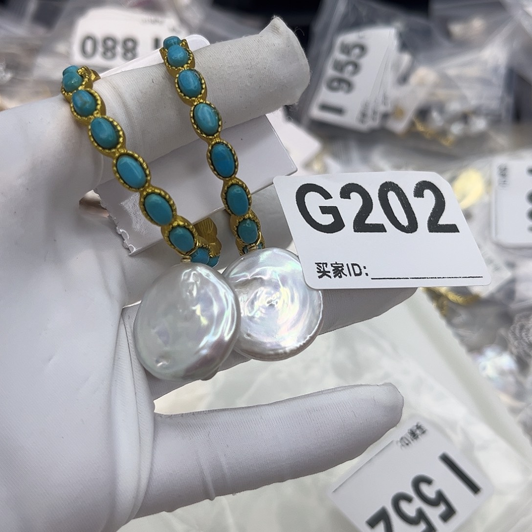 耳饰合金淡水珍珠