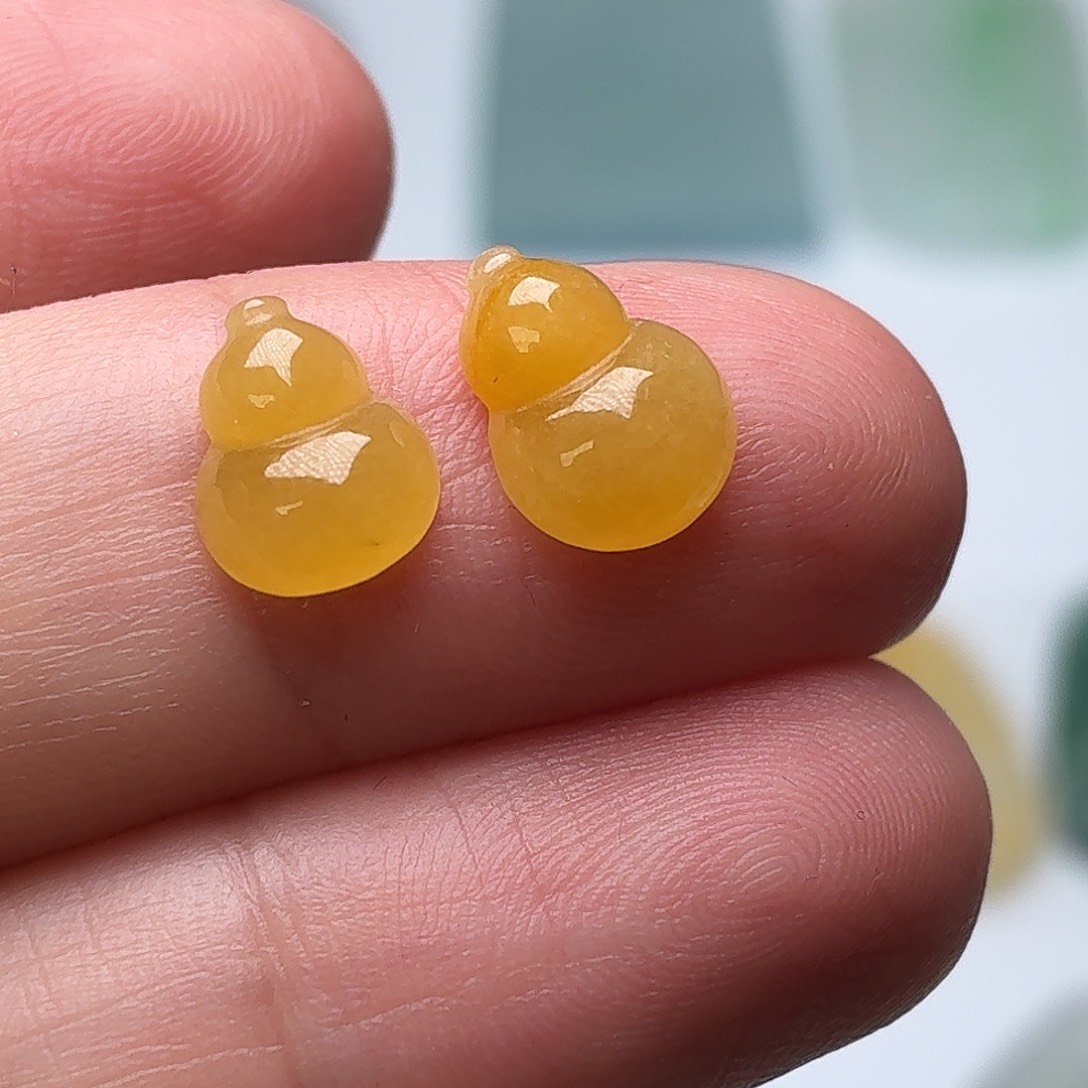 翡翠未镶嵌颈饰缅甸A货小葫芦