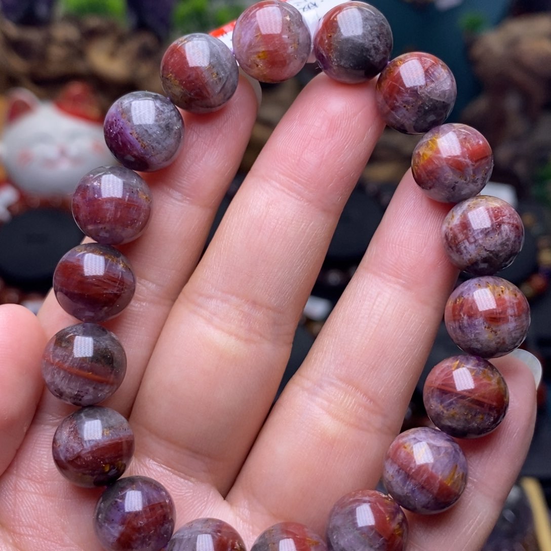 水晶A007极光四色单圈11m未镶嵌