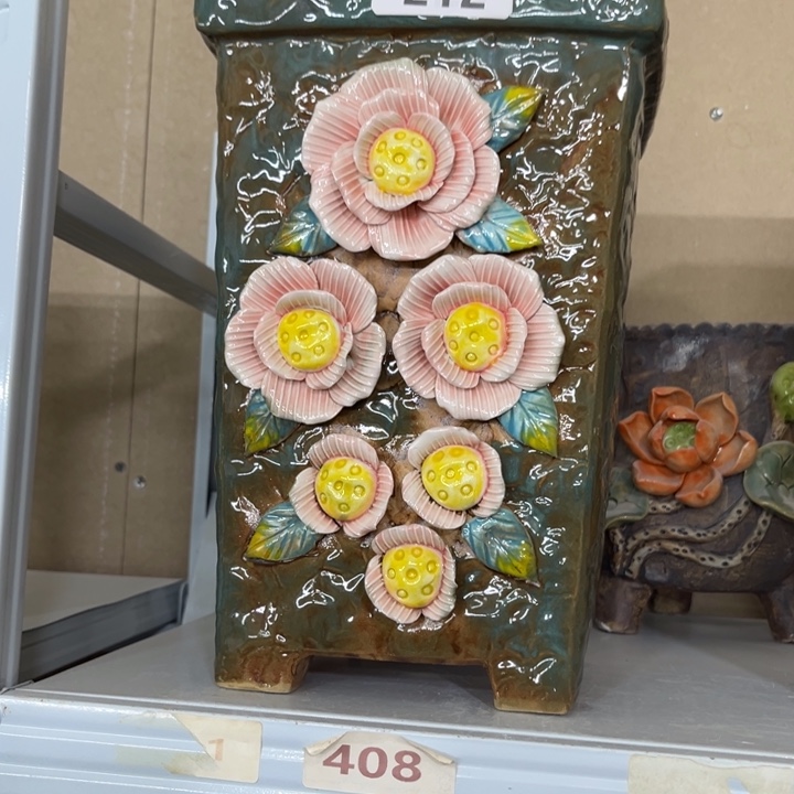 紫砂花盆粗陶材质多肉花盆