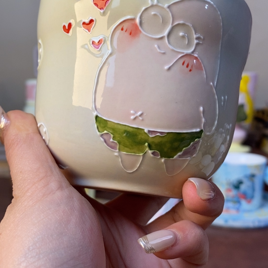 杯景德镇手绘主人杯