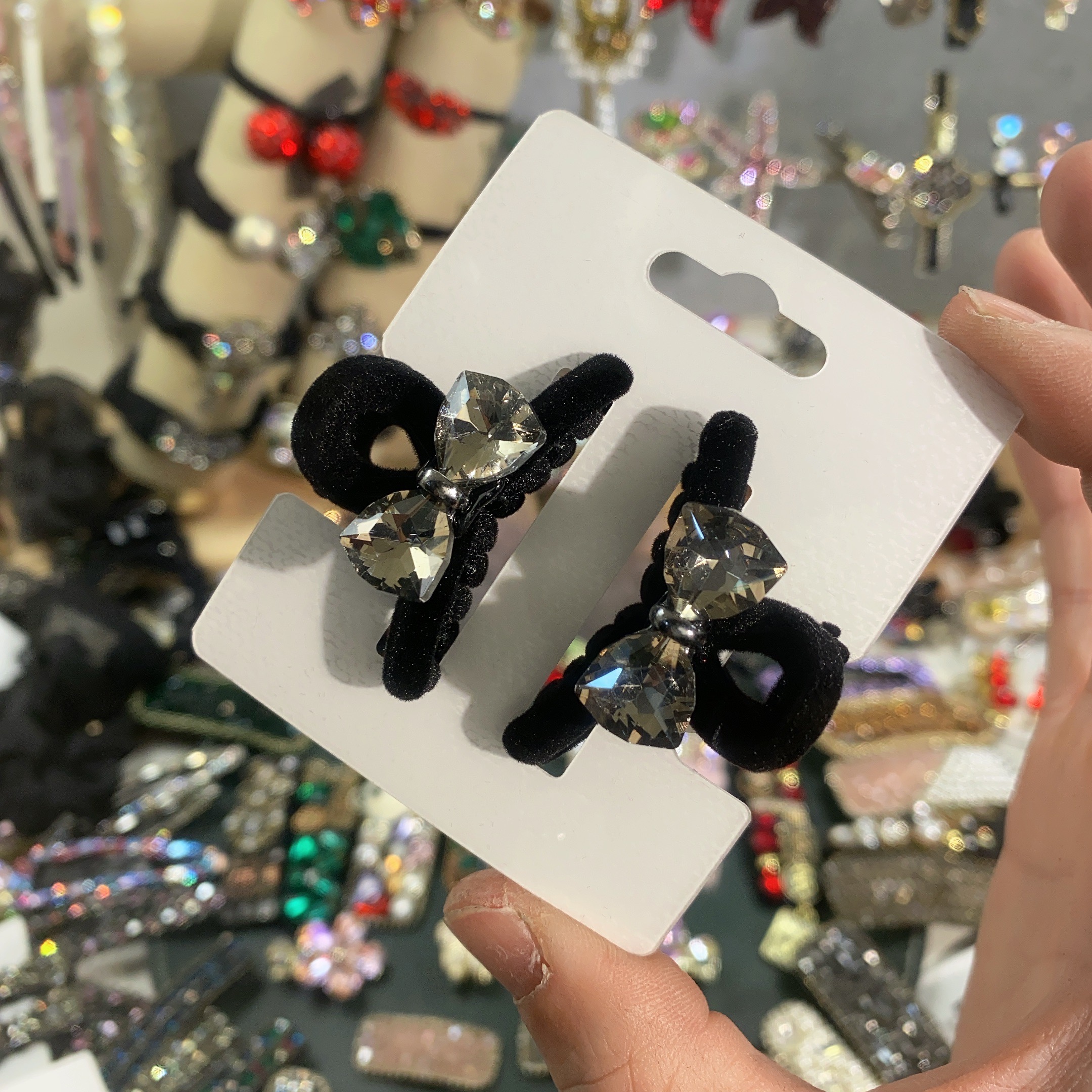 Z0353-黑色-蝴蝶结-小抓夹